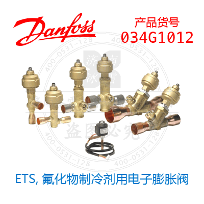 Danfoss/丹佛斯ETS，氟化物制冷剂用电子膨胀阀034G1012