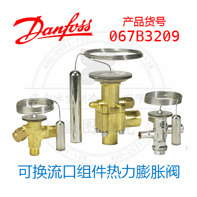 Danfoss/丹佛斯可换流口组件热力膨胀阀067B3209